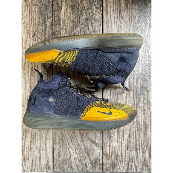 NIKE KEVIN DURANT KD11 CHINESE ZODIAC BASKETBALL SHOES Men Size 10 BLUE GOLD - Picture 6 of 12